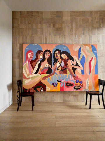 LETZTES ABENDMAHL (LAST SUPPER) PAINTING X UN WOMEN AUSTRIA - SOLD